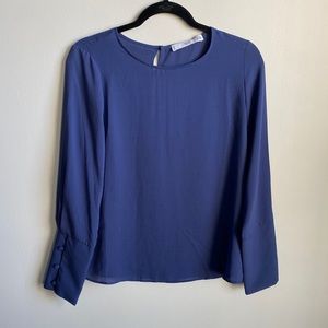 Mango Blue Blouse